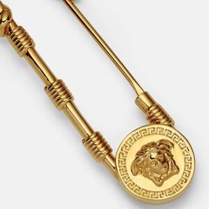 Versace Safety Pin Brooch
